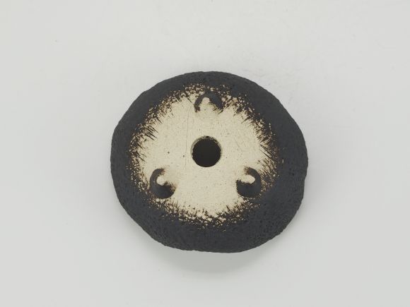 万古焼 黒 3.5型 舟型 幅11cm×奥行10cm×高さ6.5cm