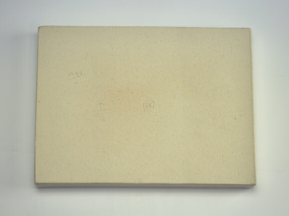 白 長角手造り水石 8号 幅約24cm&times;奥行約18cm&times;高さ約2～3cm