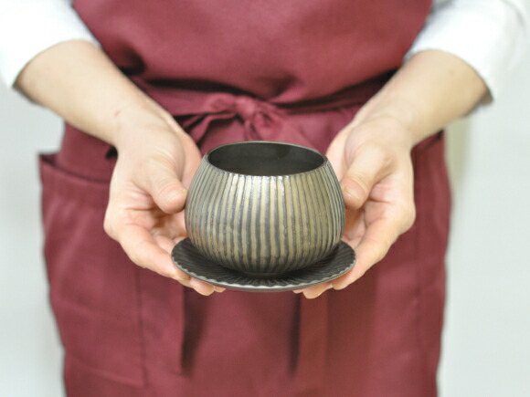 lapis bowl bronze [ saucer attaching ] width approximately 10.5cm× height approximately 7.5cm/ inside size width approximately 7.5cm