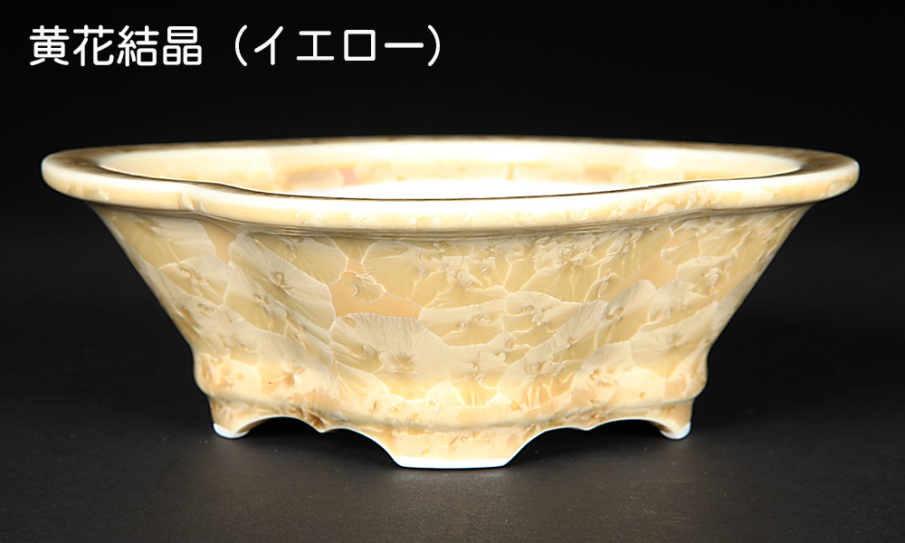 在銘 盆栽鉢 清香 2点セット 飴釉 茶 小品盆栽鉢 約15cm 美品 美術品