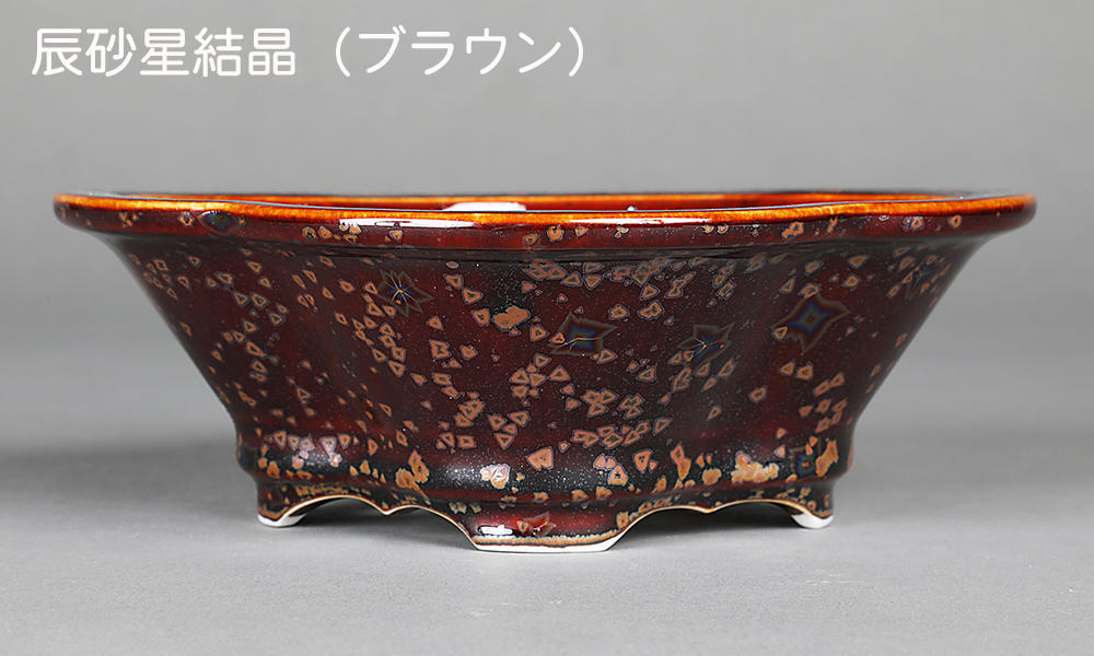 盆栽鉢 京焼 清水焼 平安泉山木瓜式鉢6号 小品盆栽 ミニ盆栽 鉢 陶あん