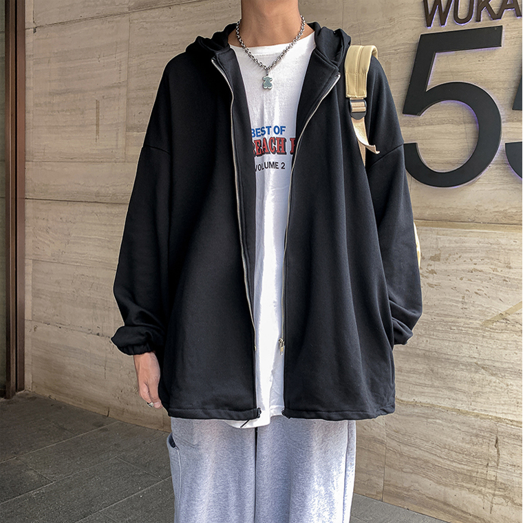 パーカー メンズ 無地 春 秋 ゆったり ジップパーカー 男女兼用 スウェット シンプル Dk0026 Dk0026 Booboo Collection 通販 Yahoo ショッピング