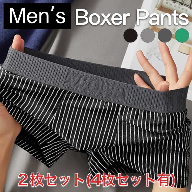 ボクサーパンツ メンズ 2枚組 肌着 下着 速乾 消臭 インナー 男性用