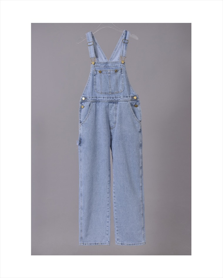 サロペット レディース ブルーデニムサロペット オールインワン 大人