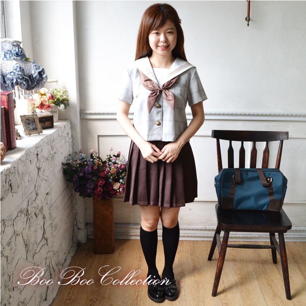 セーラー服 正統派 制服 女子高生 通学 学生 中学 ネイビー 紺 夏服 JK0547A : jk0547a : BOOBOO COLLECTION  - 通販 - Yahoo!ショッピング