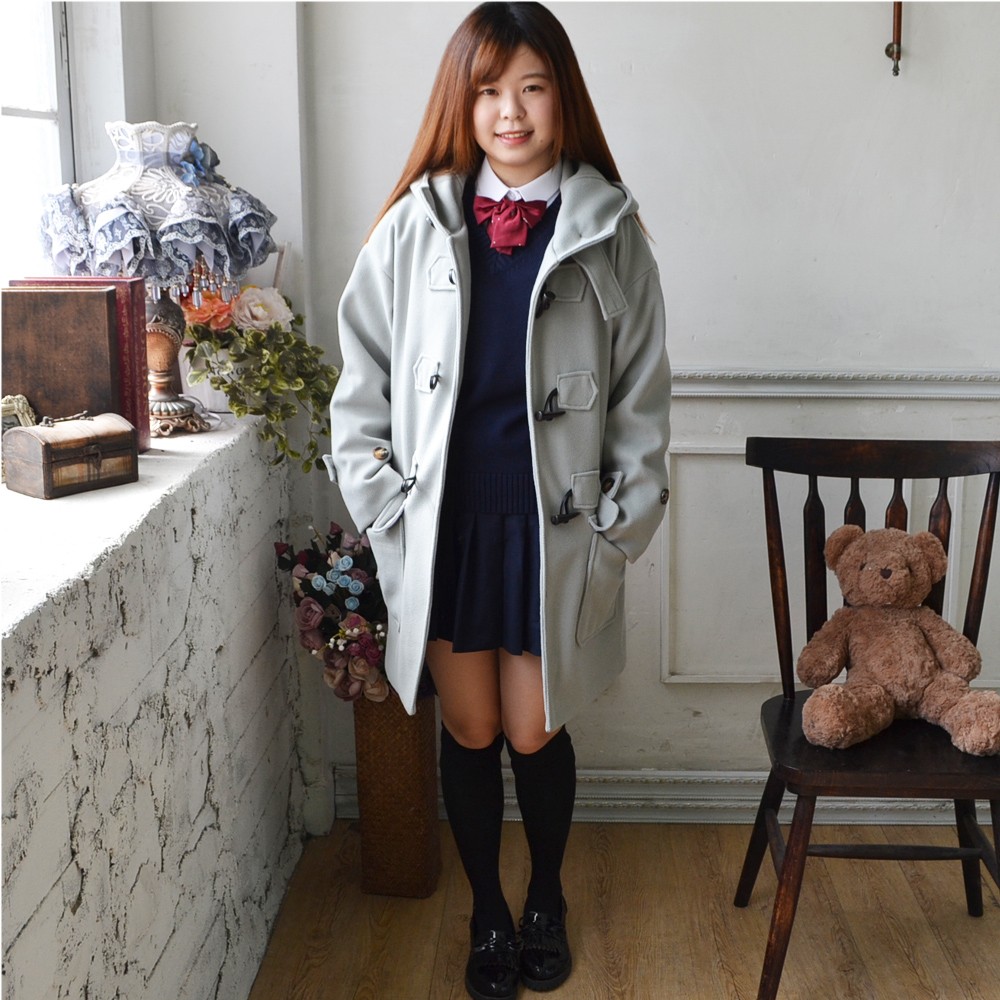 金額変更しました。上宮高校 制服 女子 ダッフルコート
