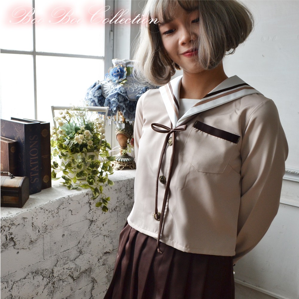 セーラー服 学生服 コスプレ 制服 衣装 仮装 上下セット SR0008