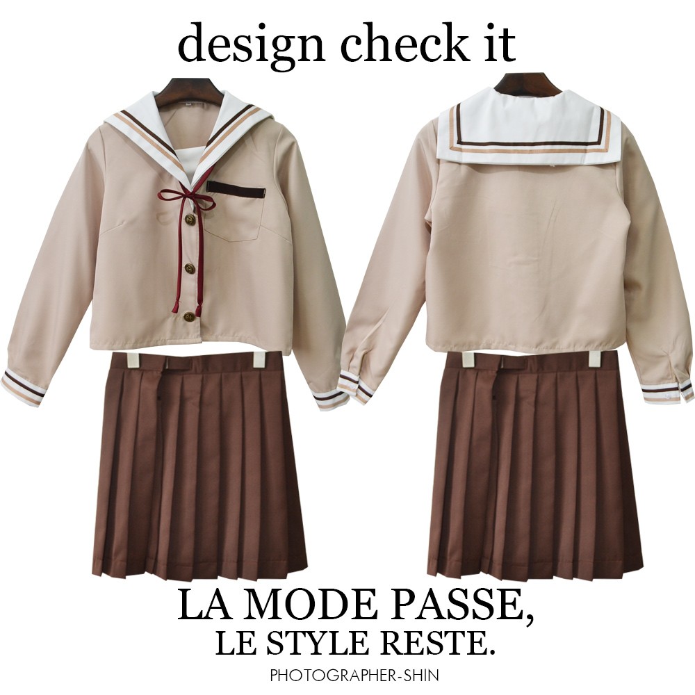 セーラー服 学生服 コスプレ 制服 衣装 仮装 上下セット SR0008