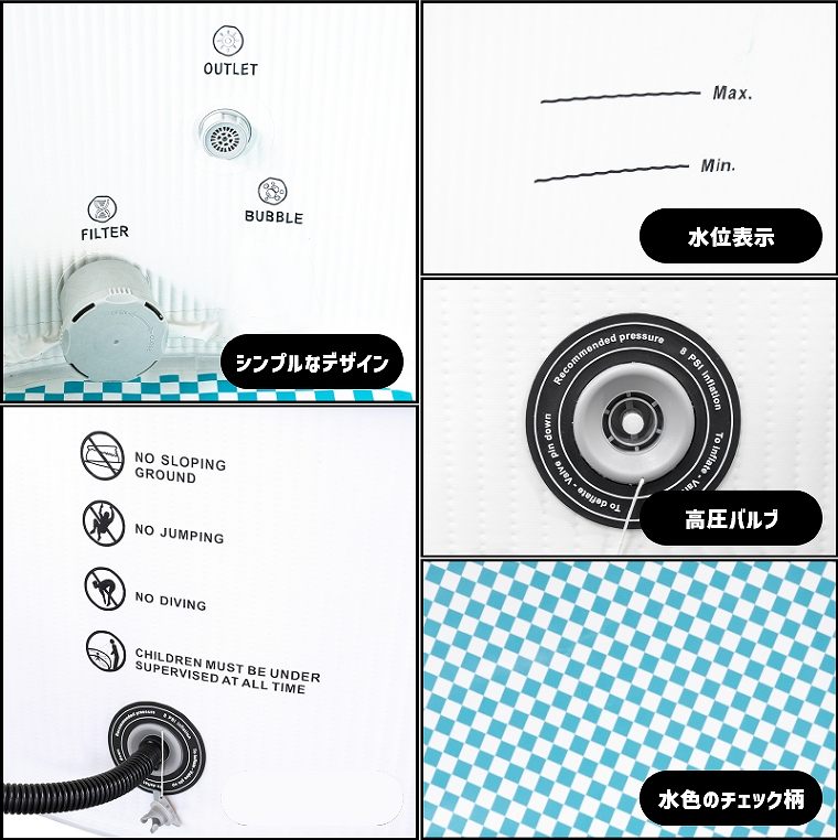 ジャグジーバブルバス Amazon.co.jp: 7 年保証付き！ジャグジー◇180-FT◇180x180x80h