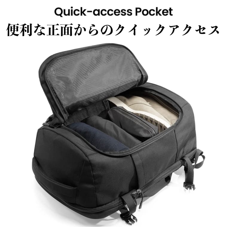 新品未使用品　BA Type バックパック リュック　旅行　ビジネス　ブラック 株式会社エツミ | ピークビズ バックパック21 カーボンブラック