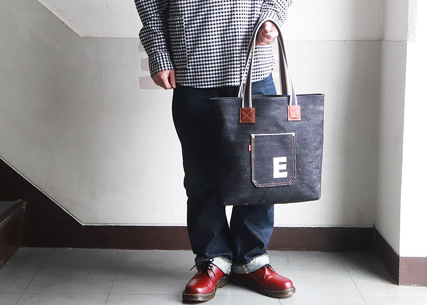 BILLVAN 江坂ジーンズ 日本製 24oz セルヴィッジデニム・トート