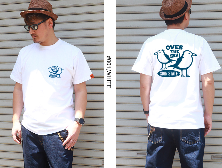 SIGN STATE ヘビーボディ OVER THE SEA バックプリント Tシャツ 220310サインステート アメカジ サーフ アメカジ :  gst-220310 : ブギースタイル - 通販 - Yahoo!ショッピング