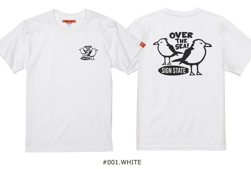 SIGN STATE（サインステイト） OVER THE SEA バックプリントTシャツ 