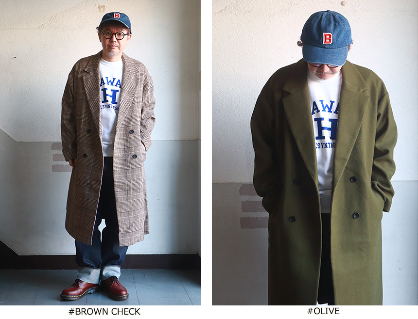 サンロクマル 360 ルーズシルエット メルトン チェスターコート