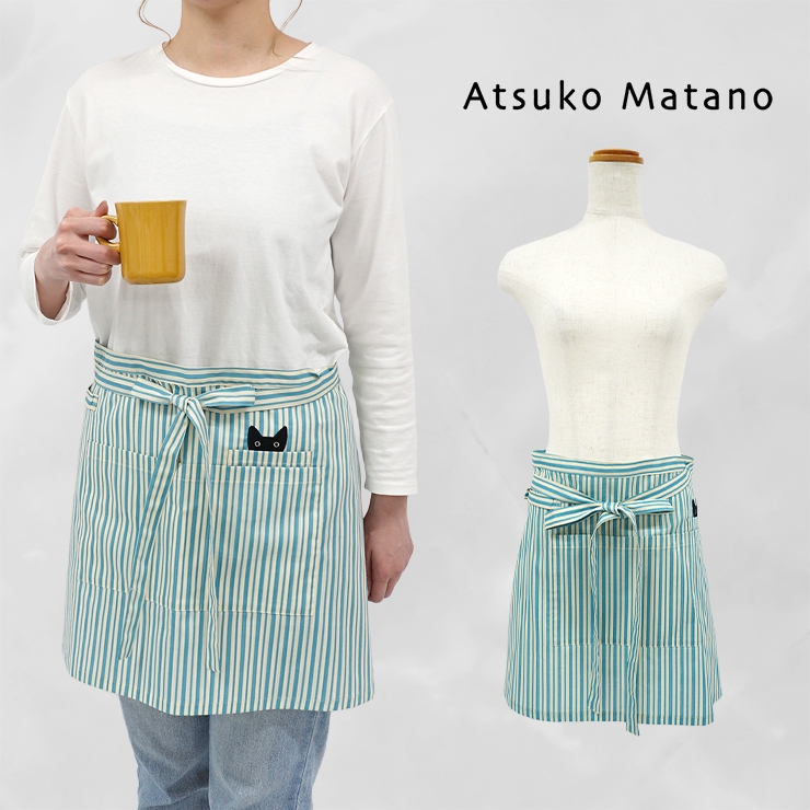 マリメッコ ギャルソンエプロン marimekko - マリメッコ カフェエプロンの通販 by よもぎ's shop