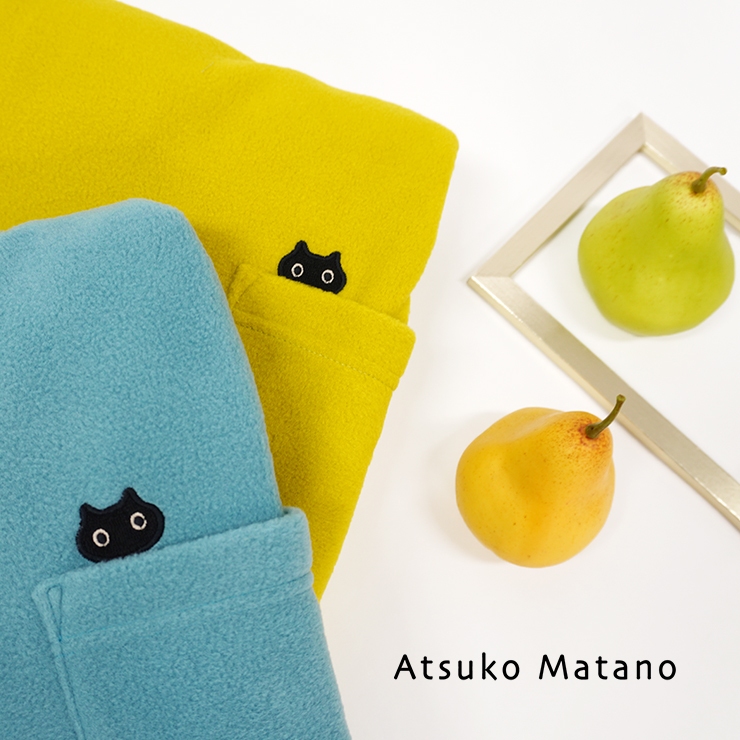 新品　マタノアツコ　部屋着　あったかフリース Atsuko Matano マタノアツコ フリース 割烹着 エプロン ブランド