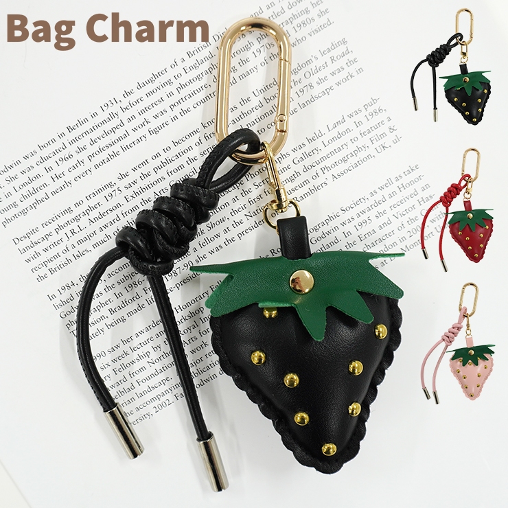 チャーム キーホルダー バッグチャーム ストラップ イチゴ チェリー 合
