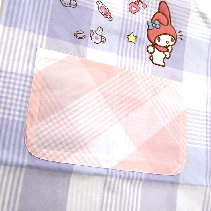 マイメロディ エプロン キッズ ピンク パープル キャラクター 子ども