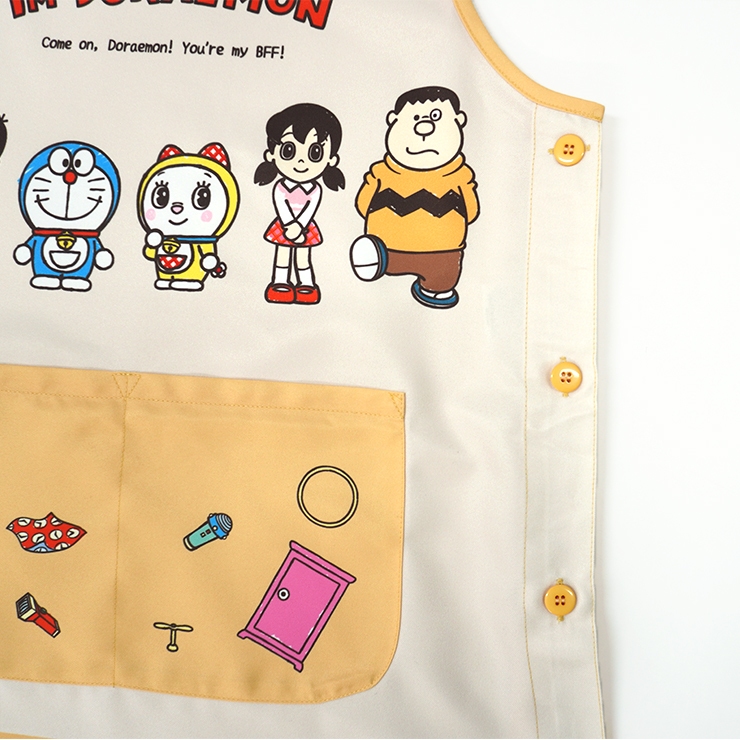 エプロン おしゃれ 保育士 キャラクター ドラえもん 大人用
