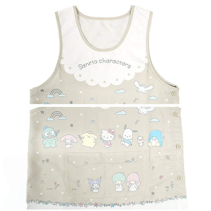 sanrio（サンリオ） エプロン レディース かわいい 大きめ