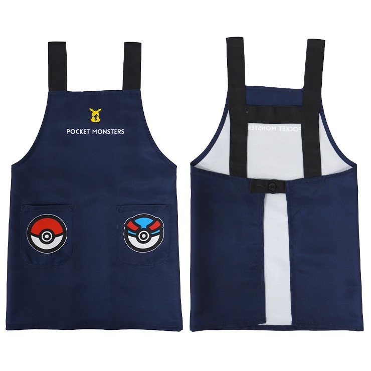 ポケモンエプロン２枚セット Pokemon エプロン ポケモン 子ども キッズ キャラクターエプロン