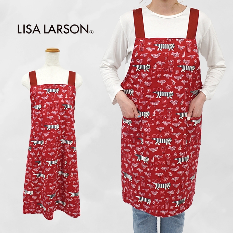 Lisa Larson（リサラーソン） エプロン ブランド H型エプロン かぶる