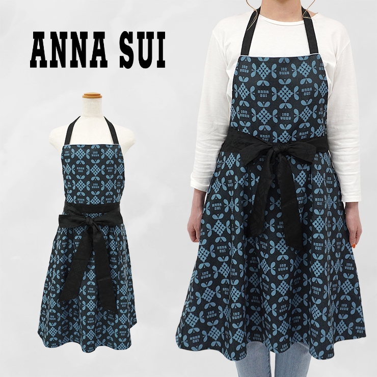 アナスイ エプロン ブランドエプロン 百貨店 ブランド ロゴ ANNASUI