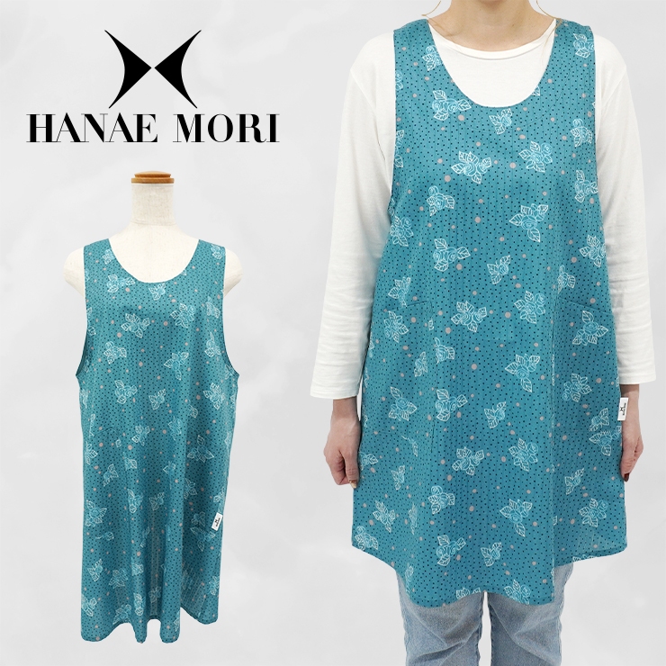 917HANAEMORI☆ハナエモリ☆彡ブルーストライプ☆上品☆清楚☆素敵ワンピース☆