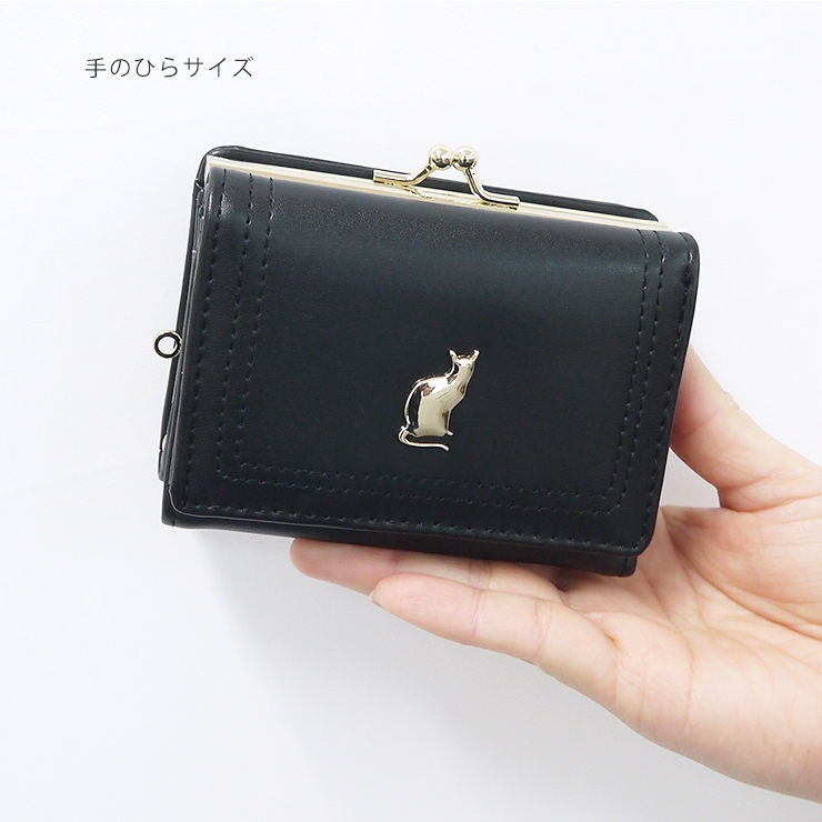人気大割引 がま口財布 ミニ口金サイフ 三つ折りサイフ 財布 さいふ 猫の その他