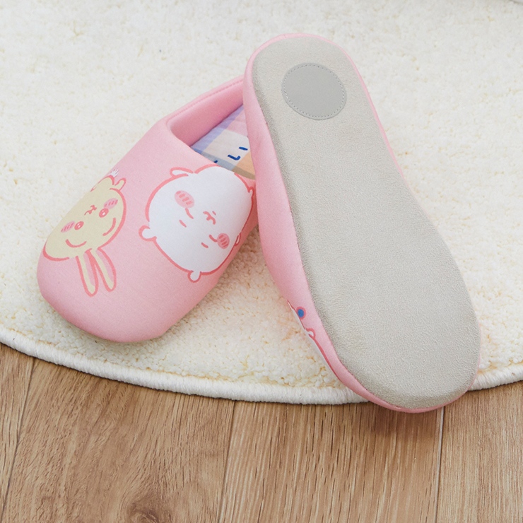 ちいかわ　ルームシューズ ちいかわマーケット 3点　ちいかわ ハチワレ うさぎ ちいかわ マシュマロルームシューズ（ハチワレ） | ちいかわ