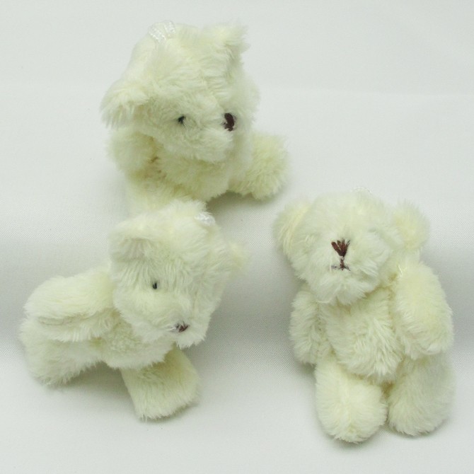 ミニくま.くま.クマ.ぬいぐるみパーツ【モコモコくまA-type】約6cm