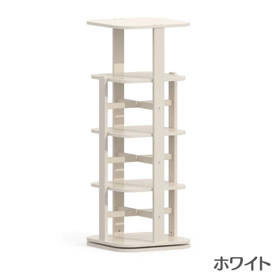 特価 3300円 OFF】Boori 木製 回転式 本棚 4段 1年保証 ブックシェルフ 