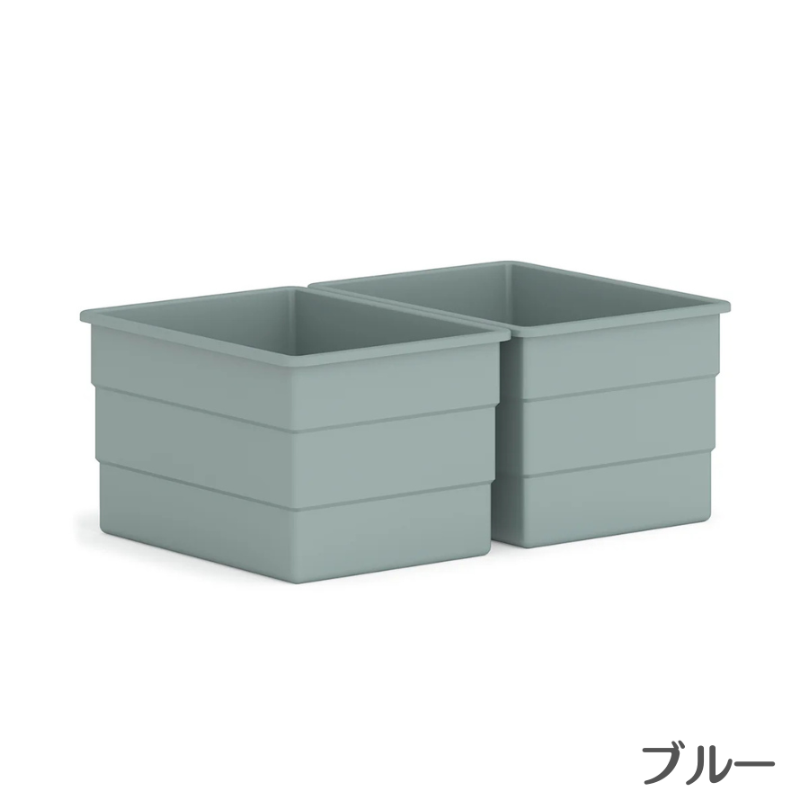 Boori 硬質プラスチック製 収納容器 2個パック おもちゃ 洋服 収納 2年保証 大容量 収納ボックス 完成品 子供部屋 収納家具 プレゼント ブーリ BA-PB2PK_2