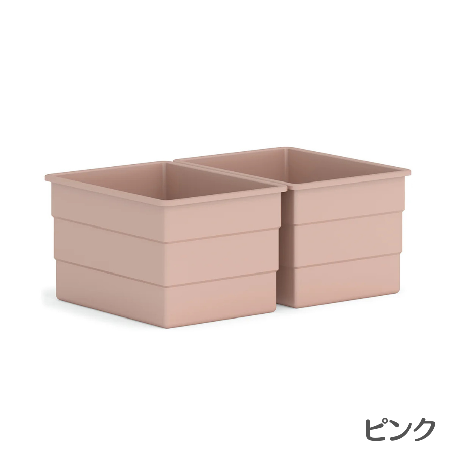 Boori 硬質プラスチック製 収納容器 2個パック おもちゃ 洋服 収納 2年保証 大容量 収納ボックス 完成品 子供部屋 収納家具 プレゼント ブーリ BA-PB2PK_3