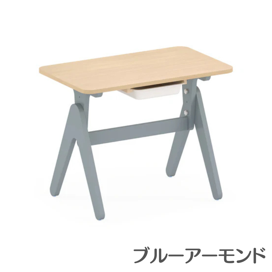 【特価3090円OFF】Boori ティディ 木製 キッズテーブル【 幅80cm×奥行48cm×高さ3段階 50cm 55cm 60cm 】1年保証 子供用テーブル スライドトレイ付属 BK-TILT |  | 02