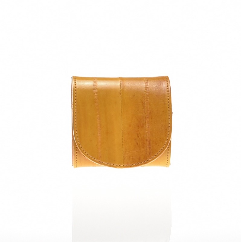 うなぎの革　イールスキン　ヌタウナギの革製　ボックスコインケース