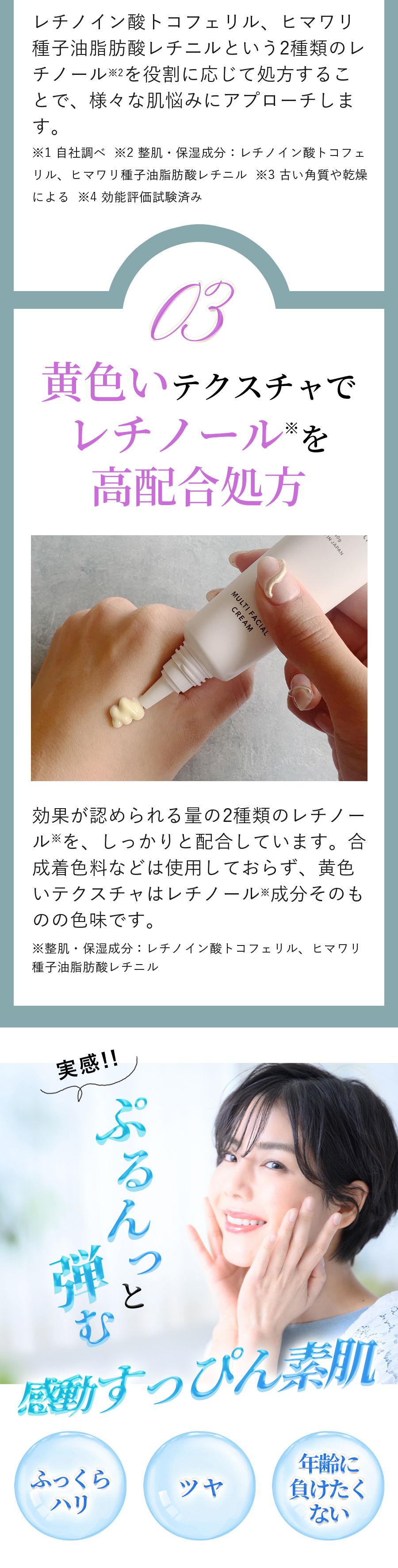 レチノールクリーム マルチフェイシャルクリーム【BORDER FREE