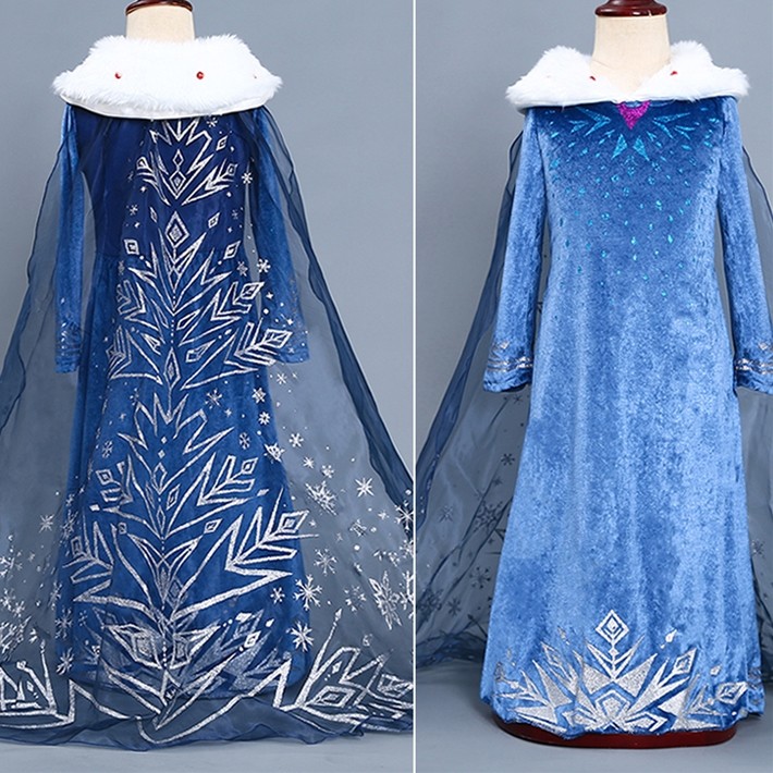 仮装衣装　エルサ風 楽天市場】【送料無料】エルサ風ドレス ティアラセット付き 4点セット