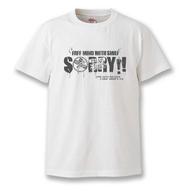 大きいサイズ メンズ Tシャツ XXL XXXL 3L 4L まとめ割 Tシャツフェスタ対象 SORRY fst021  半袖Tシャツ通販｜borders-store｜02