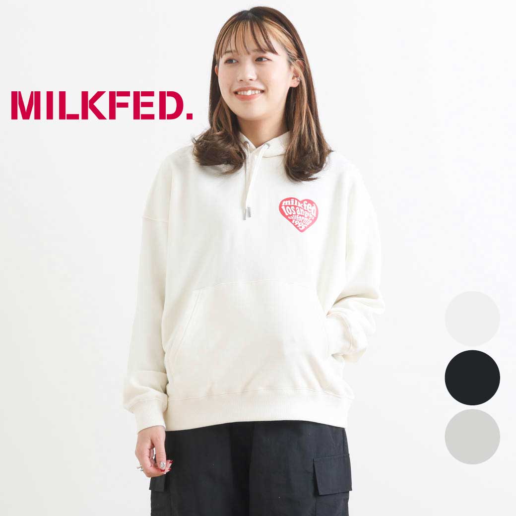 MILKFED. ミルクフェド LOGO IN HEART SWEAT HOODIE フーディー レディース トップス パーカー 長袖 ハート  103234012010 プリント : 103234012010 : BORNFREE E-SHOP - 通販 - Yahoo!ショッピング