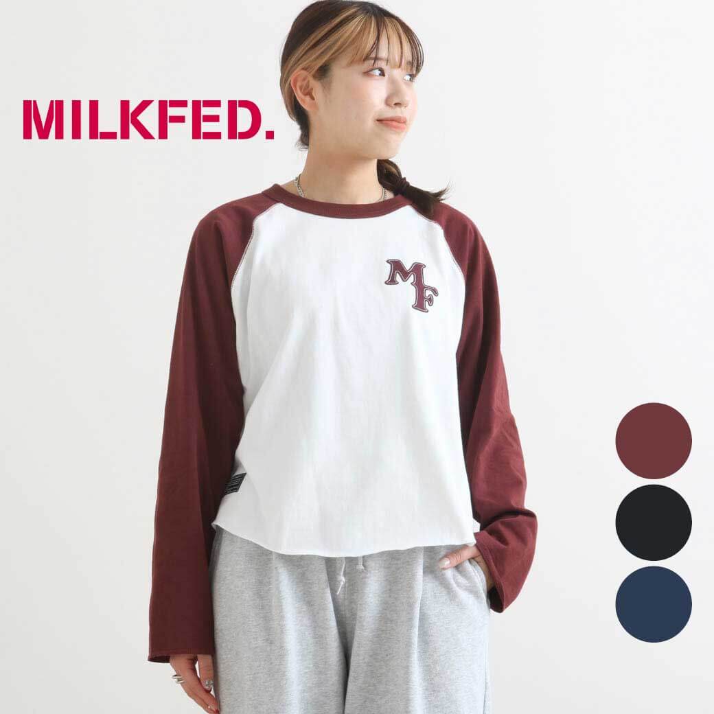 MILKFED. ミルクフェド MF PATCH B/B TEE ロンT レディース トップス