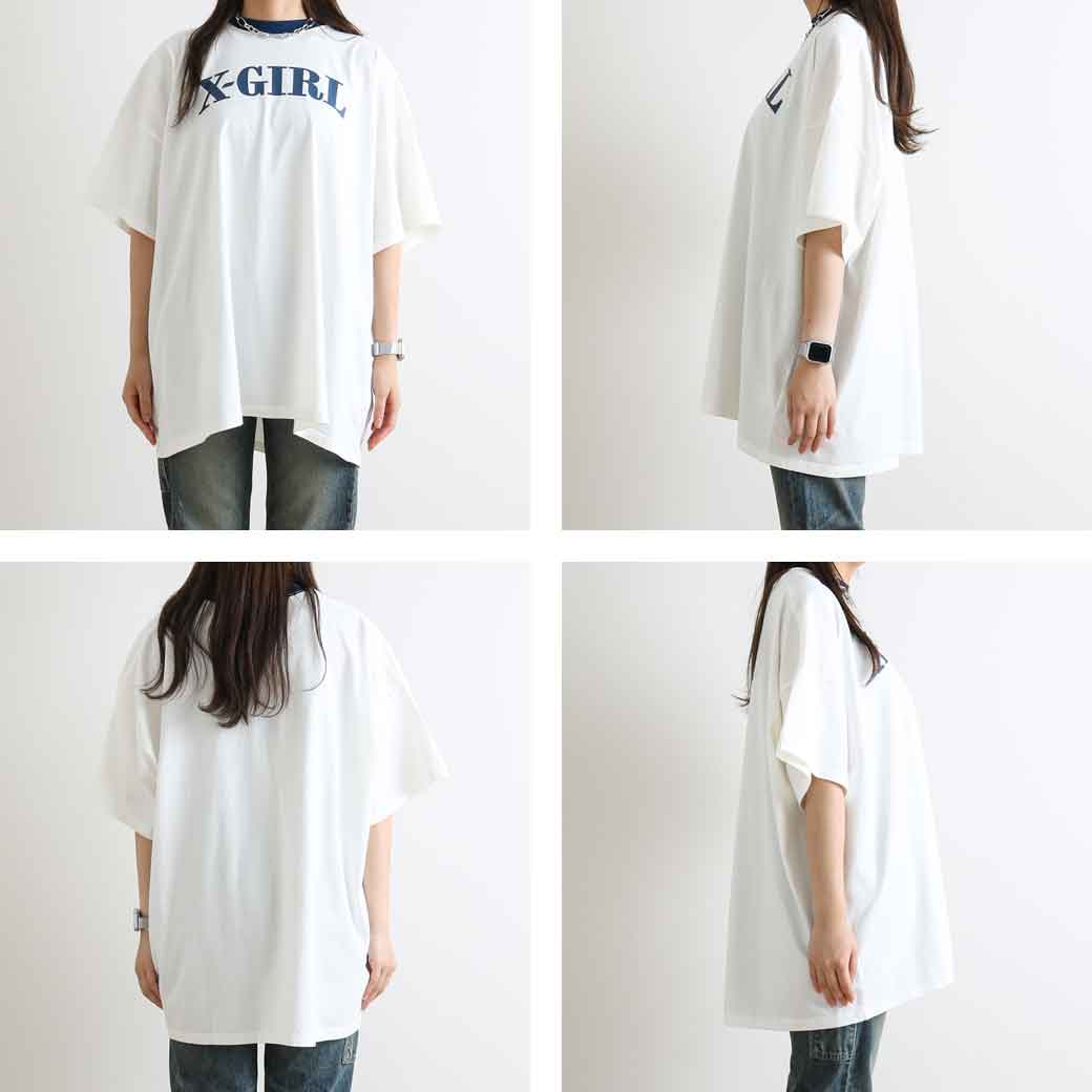 エックスガール X-girl RINGER S/S BIG TEE DRESS レディース