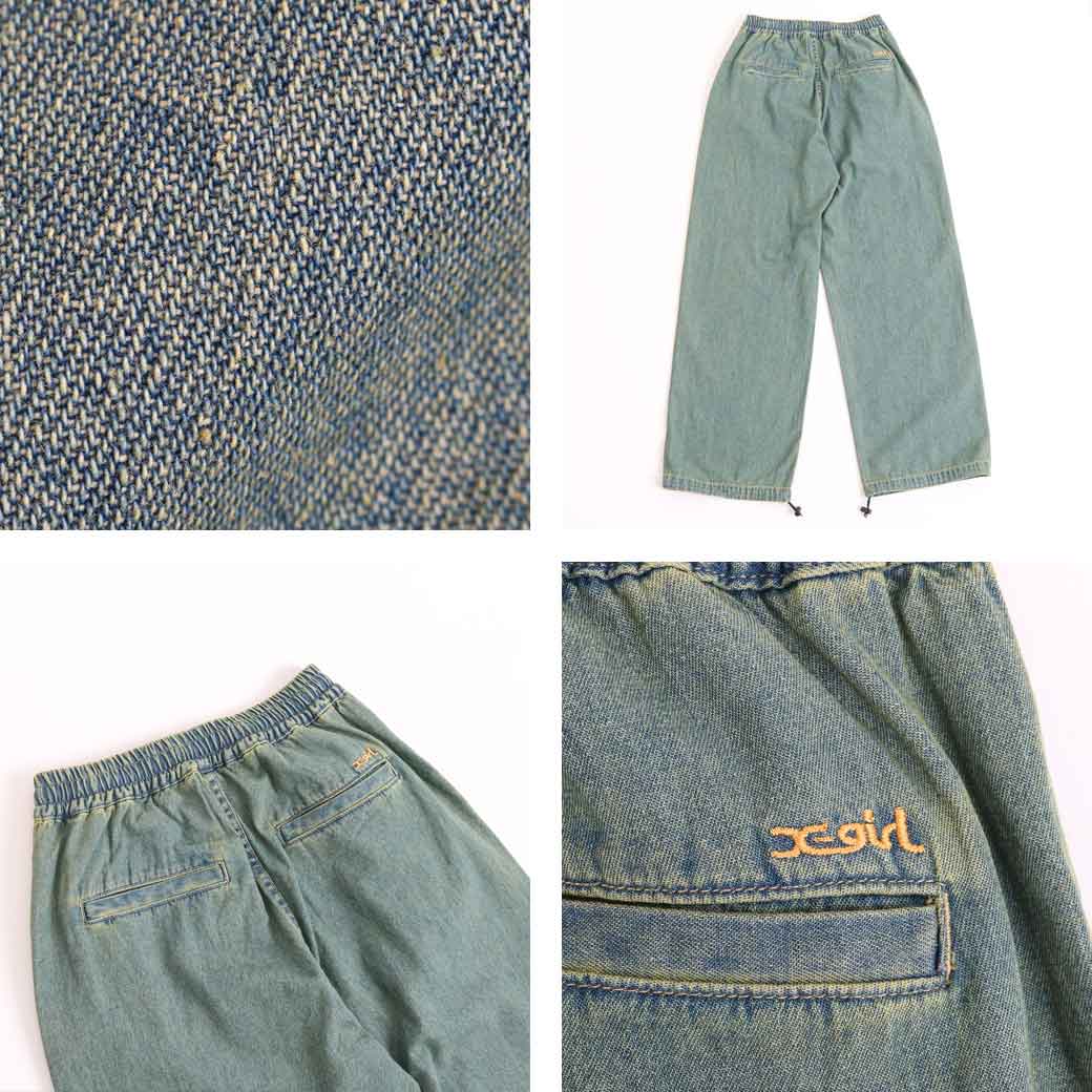 X-girl（エックスガール）の「EMBROIDERED FLOWER DENIM PANTS（その他パンツ）」 - WEAR