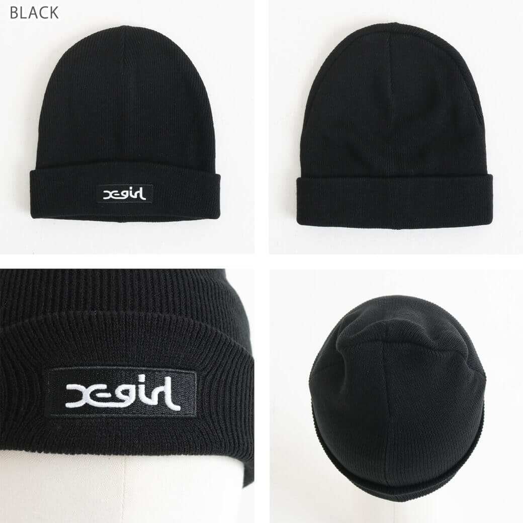 X-girl エックスガール BOX LOGO KNIT CAP レディース