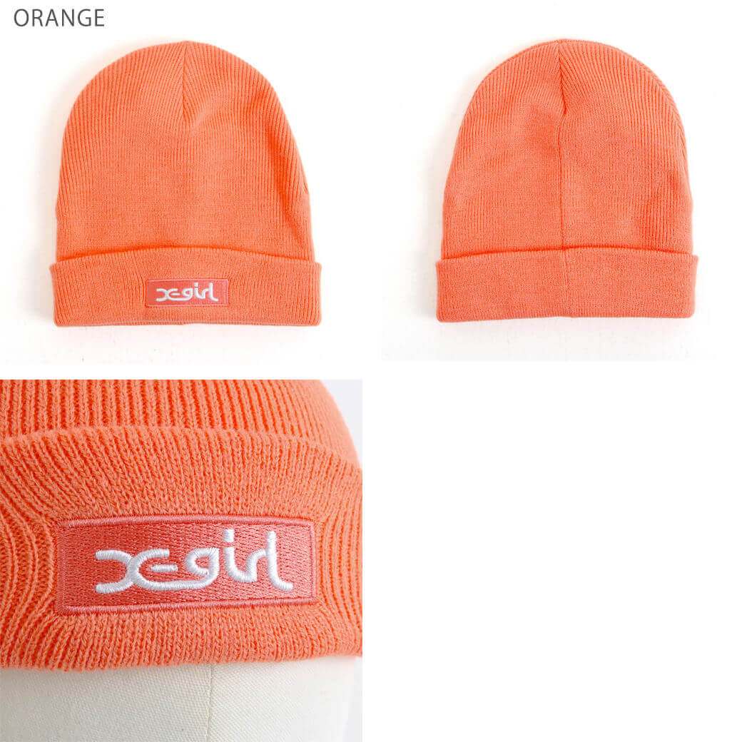 X-girl エックスガール BOX LOGO KNIT CAP レディース