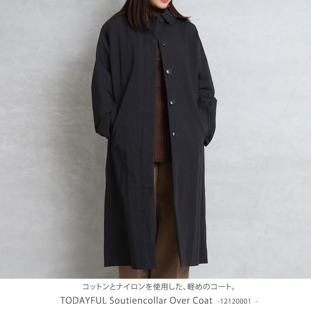 トゥデイフル TODAYFUL ステンカラーオーバーコート Soutiencollar