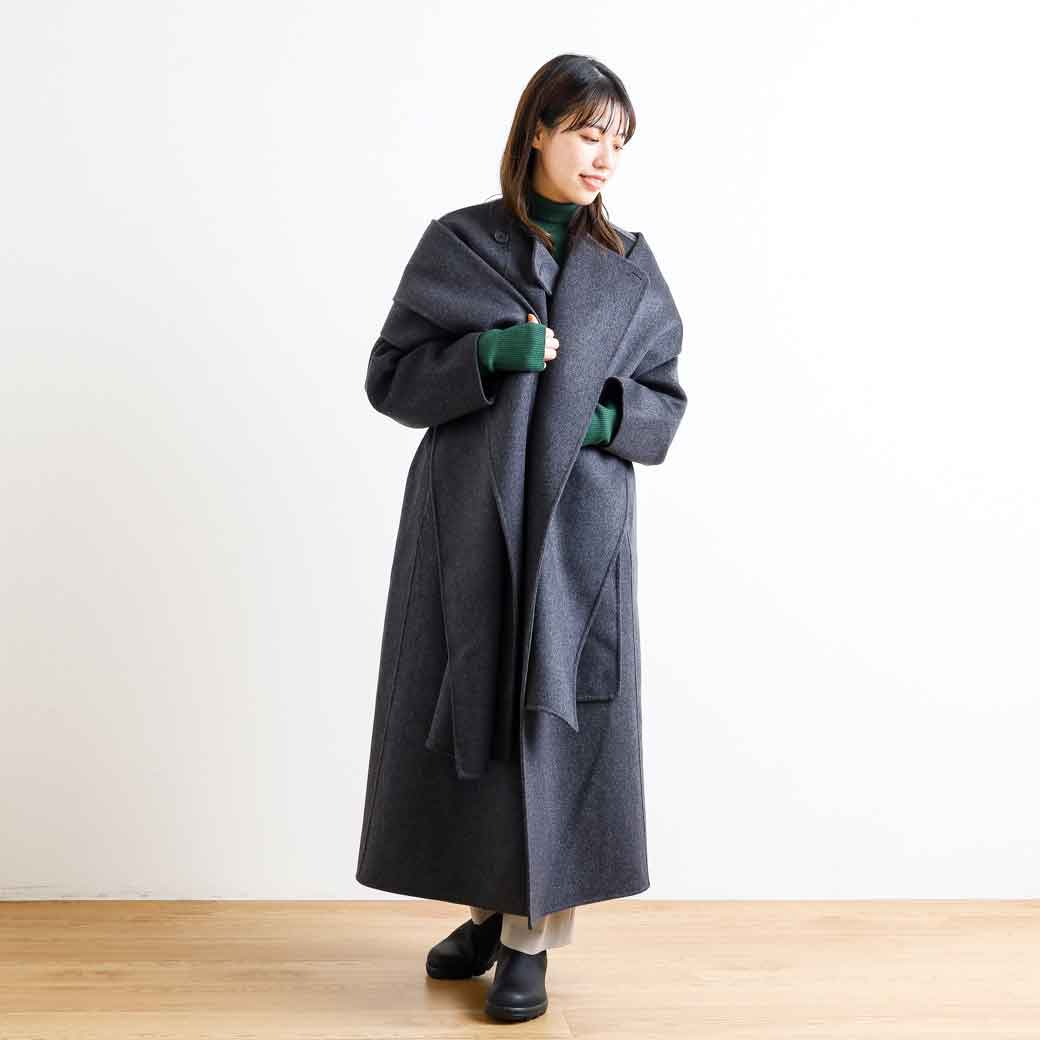 石黒氏は会長に 1/25限定価格！トゥデイフル Stole Wool Coat サイズ36