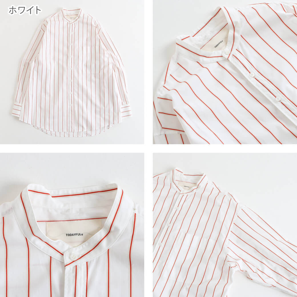 TODAYFUL トゥデイフル ストライプオーバーシャツ Stripe Over Shirts
