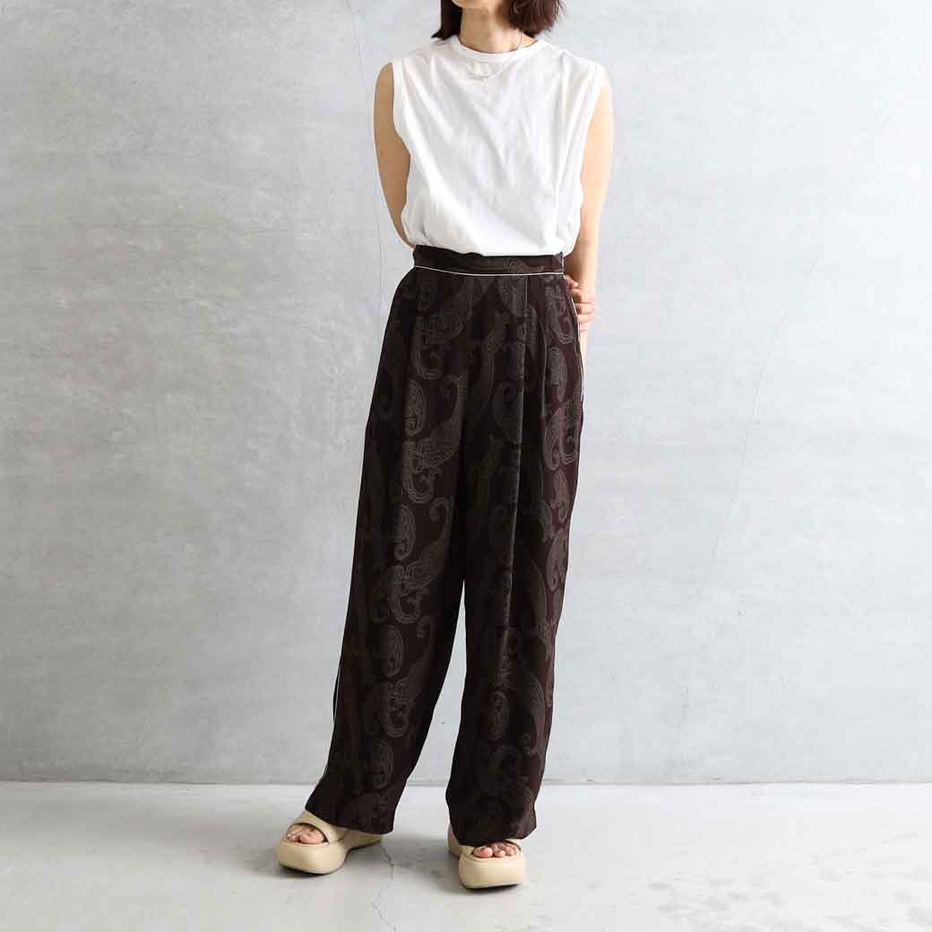 TODAYFUL トゥデイフル ペイズリー ラフ パンツ Paisley Rough