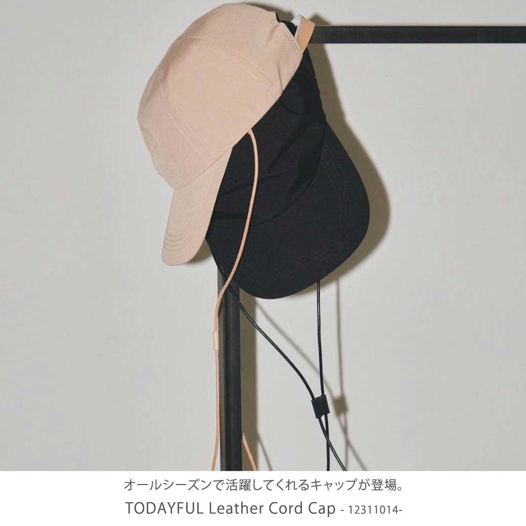 TODAYFUL トゥデイフル Leather Cord Cap レディース キャップ 